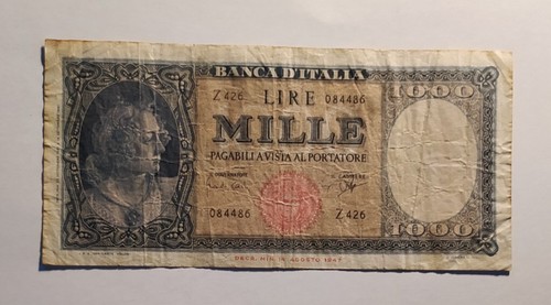1000 lire italia ornata - italia,