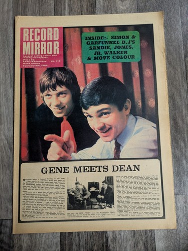 Record mirror music - mirror, paper-