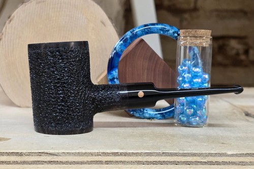 Moretti pipe black rusticated - black,