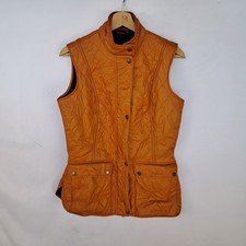 Gilet Barbour colore arancione taglia 42 da donna