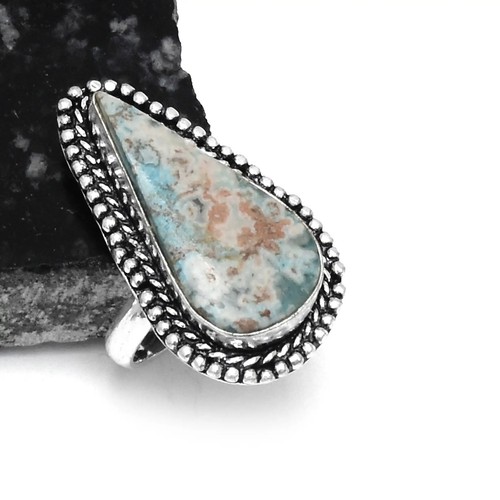 Anello etnico turchese fatto - , a