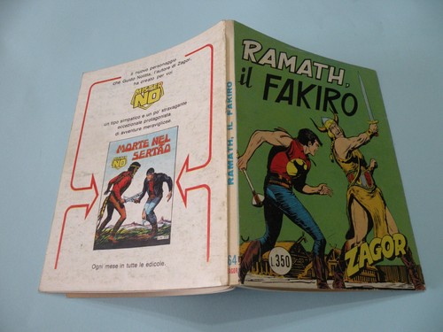 Zagor scritta rossa 350 lire - scritta,