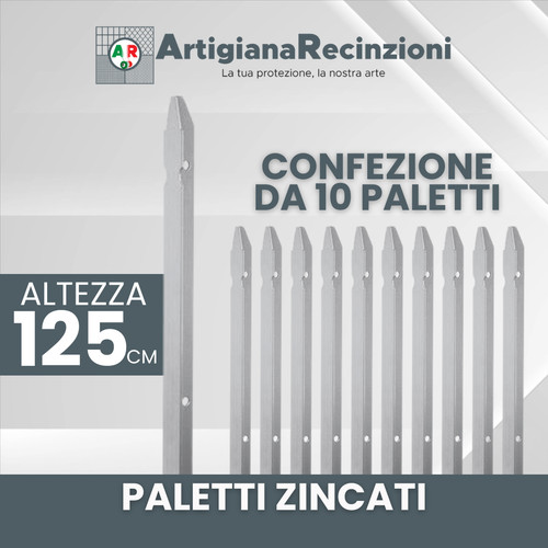 Paletti per recinzione zincati - per,