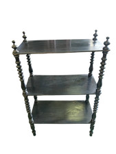 Antico piccolo etagere libreria a giorno fine 800 piemontese