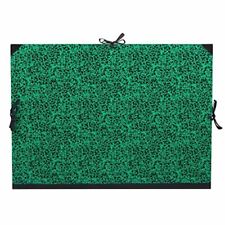 Lefranc Bourgeois Cartella Porta Disegni - 80 X 61 Cm - Verde, Chiusura Con Cord