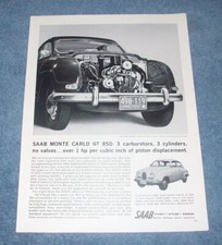 Pubblicità d'epoca Saab Monte