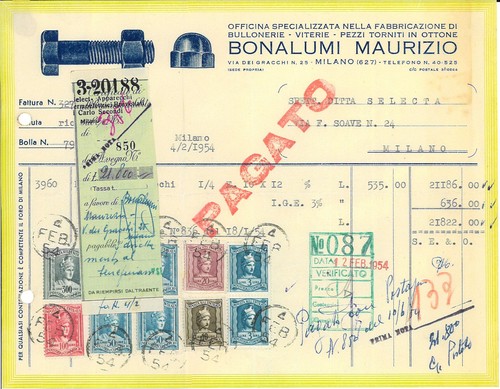 Fattura int bonalumi maurizio - fattura,