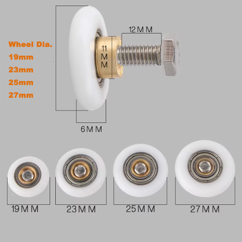 Rulli ruote porta - rulli/ruote/ruote, doccia
