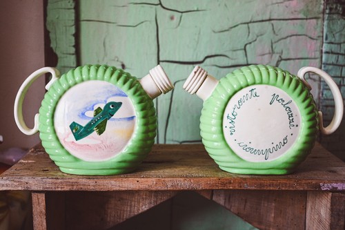 Bottiglia in ceramica - ♥,