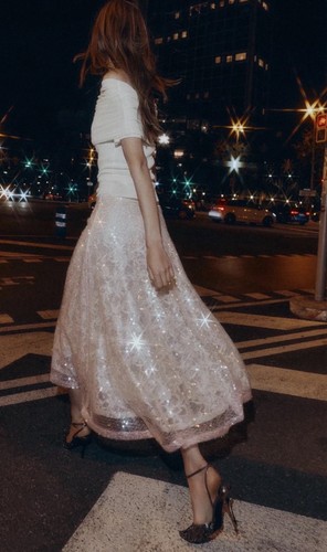 Gonna zara midi paillettes - midi,