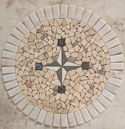 Antica roma rosone mosaico - rosone,