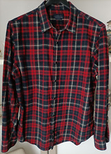 Camicia uomo Zara Man taglia XL cotone bottoni automatici manica lunga fantasia