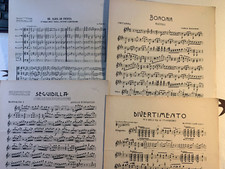 Spartiti musica IL PLETTRO 1922-1936 mandolino-mandola-chitarra. 102-103-104-105