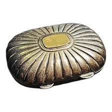 Antica scatolina portapasticche argento e oro 750 XX sec. 19 gr da restaurare