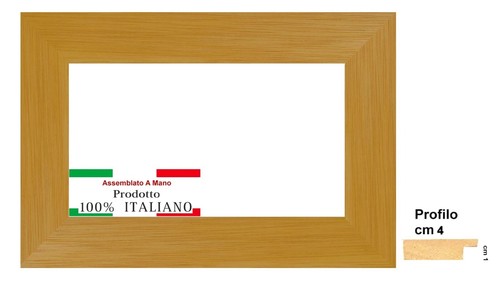 Cornice legno piatta - in, in