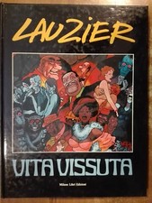 Lauzier VITA VISSUTA 1° edizione Milano Libri 1980 fumetti cartonato strenna