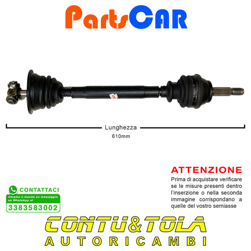 Semiasse albero trasmissione - semiasse,