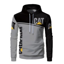 HOODIE UOMO SCAVATORE EXCAVATOR CAT MAGLIA SPORT TOPS OUTDOOR FELPA CATERPILLAR