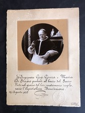 Autografo Con Foto Papa Pio Xl