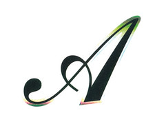 Lettera Adesiva "A" Olografica