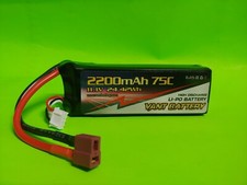 Batteria Lipo VANT 3S 11.1V 2200mAh 75C con spina Deans 3 celle GENS ACE TURNIGY