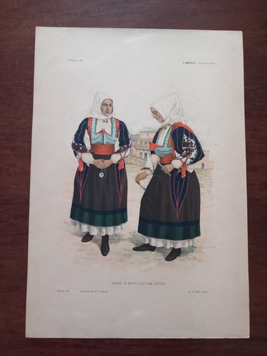 Antica litografia 1899 - litografia,