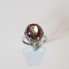 Anello oro bianco kt - 9,