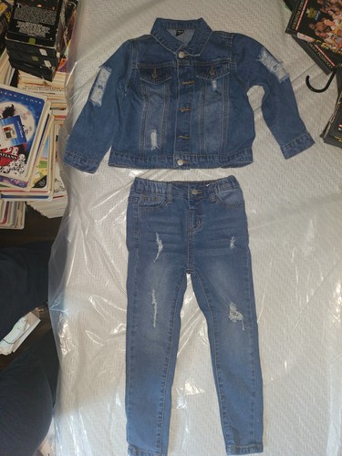 Set jeans giacca blu - e,