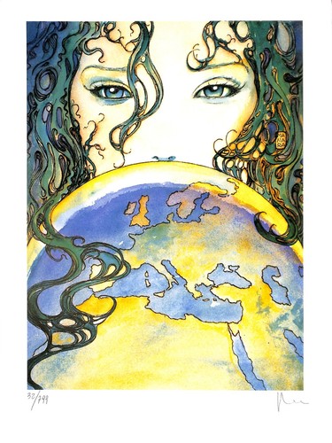 Litografia milo manara - litografia,