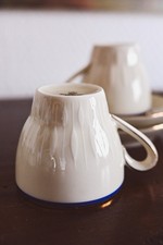 ANTICA TAZZINA DA Caffè SCHERZER  GERMANY MID Century - BLU E ORO