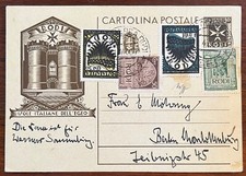 ISOLE ITALIANE DELL' EGEO-CARTOLINA POSTALE-VIGNETTA "RODI" VIAGGIATA 11/4/1939