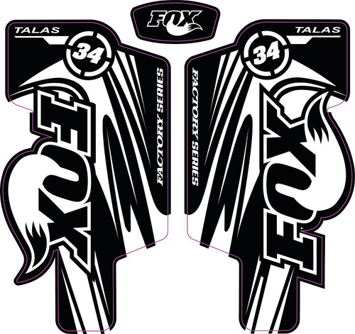 Adesivo fox talas - adesivo, forcelle