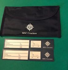 BUSTA PORTA DOCUMENTI MSC CROCIERE CON ETICHETTE BAGAGLI 28 X 16