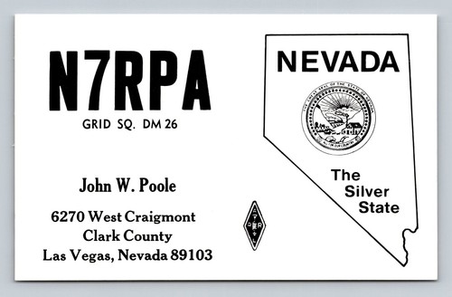 Ham radio qsl - qsl, n7rpa