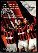 cartolina postcard Calcio Milan Promocard Adidas Scambio Maglia Kaka Nesta
