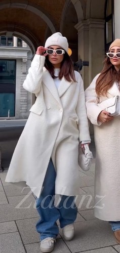 Cappotto doppiopetto misto
