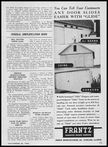 1946 frantz mfg sterling - mfg,