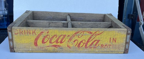 Cassa legno gialla coca - cassa,
