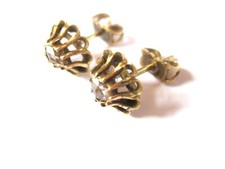 Antico orecchini oro 585 - 585, con