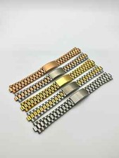 Bracciale Orologio Stile President Cinturino Acciaio Inox Satinato Con Centro Lucido