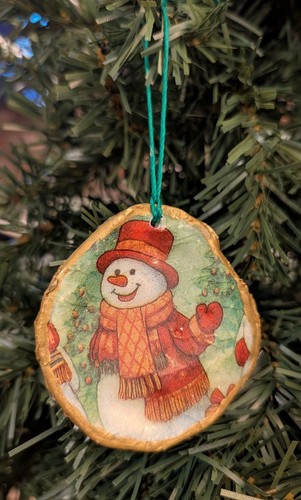 Decoupage pupazzo neve - di,