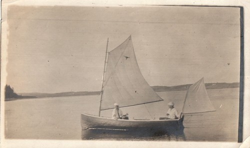 Foto antica barca vela dory - foto,