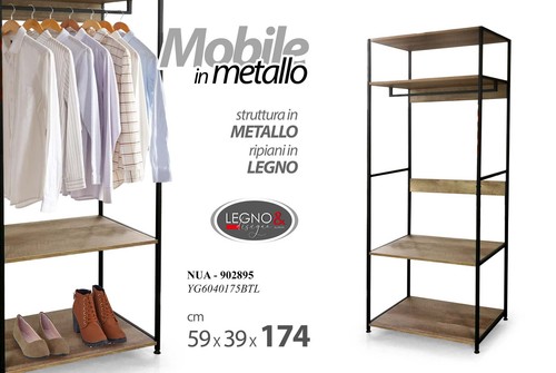 Mobile scaffale metallo - mobile,