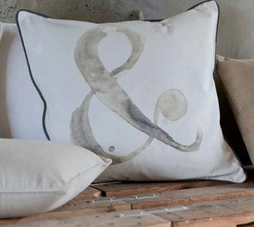 Cuscino arredo shabby - "&", chic