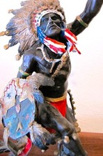 Statua in bronzo danza nativi
