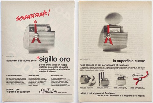 Pubblicita sunbeam rasoio - pubblicita',