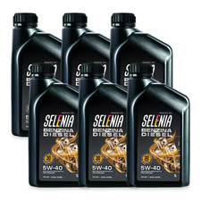 6 LITRI OLIO MOTORE SELENIA BENZINA DIESEL 5W40 SINTETICO API SP ACEA A3 B4
