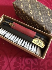 Spazzola Vintage Con Set cucito E Manicure In Pelle - Anni 60 Con Scatola - Lord