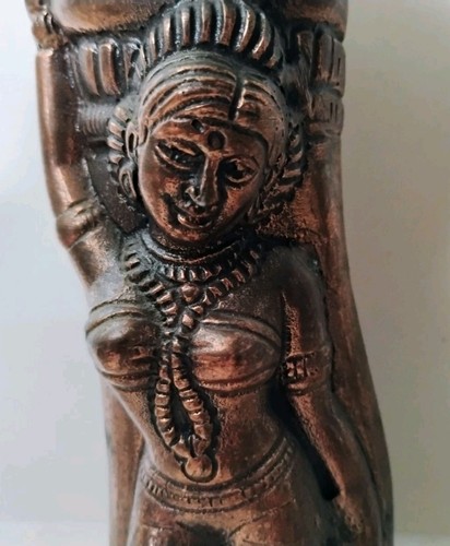 Vaso apsara vintage indiano