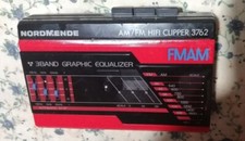 Nordmende HiFi Walkman grafica AM/FM 987.100H EQ 3762 radio lettore cassette